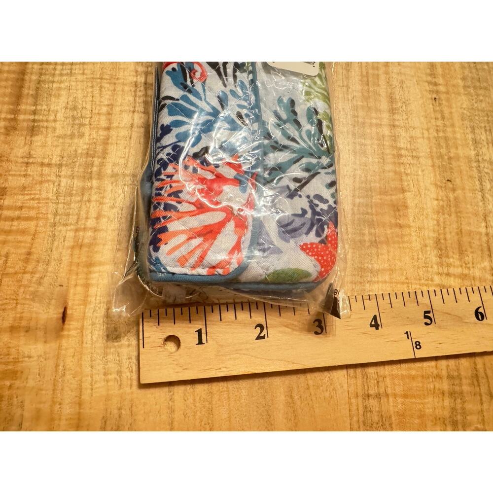 NWT Vera Bradley Iconic Jen Zip ID Case Keychain Wallet - Shore Thing - Picture 5 of 6